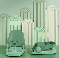 Scaun de baie Little Mom Driver Blue cu volan si spatar ajustabil in 3 pozitii, fixare cu ventuze - 7