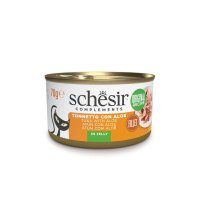 SCHESIR Complementary In Jelly, Ton și Aloe Vera, conservă hrană umedă pisici, (în aspic), 70g - 2