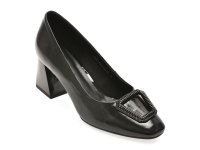 Pantofi IMAGE negri, 4F5671, din piele naturala lacuita - 1