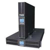 UPS TED Electric 1000VA Rackabil 2U cu Dubla Conversie si Management Inteligent - 1