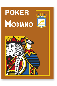 Cărți de joc POKER 4 Jumbo Cristallo - Modiano - 100% Plastic - 1