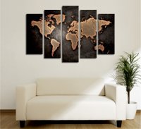 Tablou, 5 bucati BC049 Multicolor 105x70 cm - 2