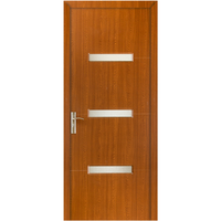 Usa de interior din lemn Style 016 cu geam, Stejar inchis, dimensiuni 2000x800 mm - 2