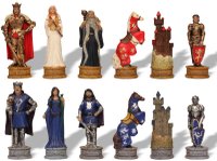 Set de sah tematic din ceramica - Regele Arthur - 1