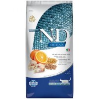 N&D Ocean, Cod și Protocală, hrană uscată conținut redus cereale pisici, 10kg - 2