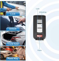 Carcasa Cheie Auto Techstar cu 3 butoane, Compatibila Mitsubishi Outlander 2010–2018, Lancer 2008–2016 - 2