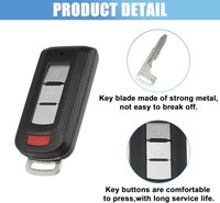 Carcasa Cheie Auto Techstar cu 3 butoane, Compatibila Mitsubishi Outlander 2010–2018, Lancer 2008–2016 - 5
