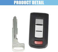 Carcasa Cheie Auto Techstar cu 3 butoane, Compatibila Mitsubishi Outlander 2010–2018, Lancer 2008–2016 - 3