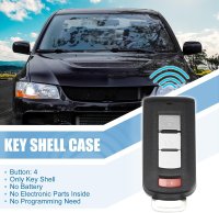 Carcasa Cheie Auto Techstar cu 3 butoane, Compatibila Mitsubishi Outlander 2010–2018, Lancer 2008–2016 - 1