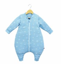 Sac de dormit Kidsdecor cu picioruse si maneci 3 tog Stars in your eyes Blue 110 cm - 6