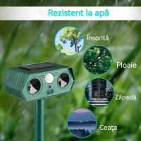 Aparat Anti Daunatori Ultrasonic Solar Animale MRG M1190, Senzor, Exterior - 5