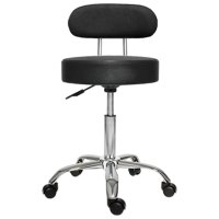 Scaun cu spatar pentru salon - Taburet rotativ - 1