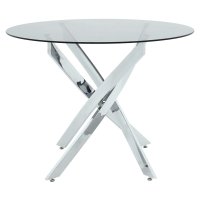 Set dining Julita Antoro, 5 piese, Transparent, 80x80x75 cm - 4