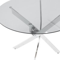 Set dining Julita Antoro, 5 piese, Transparent, 80x80x75 cm - 5