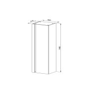 Dulap de baie suspendat Marble gri 40x140 cm - 2