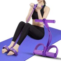 Banda elastica multifunctionala cu suport pentru picioare perfecta pentru tonifiere brate, abdomen, piept, - 8