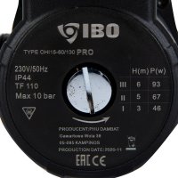 Pompa recirculare apa calda, IBO OHI PRO 15-60/130, 93 W, 55 l/min, H Refulare 6 m, GARANTIE 3 ANI - 5