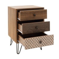 Noptiera Boho Walnut 40x40x59 cm - 3