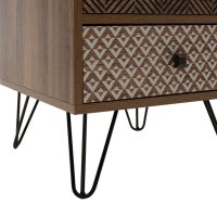 Noptiera Boho Walnut 40x40x59 cm - 7