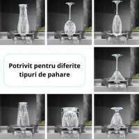 Dispozitiv Profesional de Spalare si Clatire Pahare sub Jet de Presiune, Din Inox Cu 7 Orificii De Pulverizare - 2