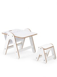 Masuta si tabla 2 in 1 cu scaunel Massam MDF MamaToyz - 6