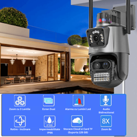 Camera de supraveghere exterioara tripla 4K 9MP cu Wi-Fi, PTZ si zoom optic 8x - 5