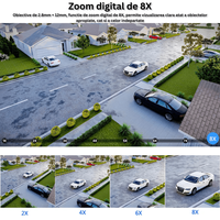 Camera de supraveghere exterioara tripla 4K 9MP cu Wi-Fi, PTZ si zoom optic 8x - 6