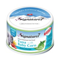 SIGNATURE7 Ton cu Baby Corn pentru Pisici, Conserva Umeda Fara Cereale, 70g - 2