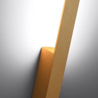 Sollux Lighting Lahti, aplica LED de perete aurie, 4000K, 920 lm, 4 x 6,5 x 50 cm - 5
