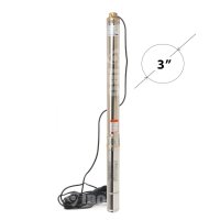 Pompa Submersibila Rezistenta la Nisip, IBO 3TI27, 750 W, 50 l/min, H Refulare 110 m + 20 m cablu - 1