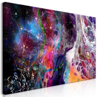 Tablou - Colourful Galaxy (1 Part) Wide 60x30 cm - 1