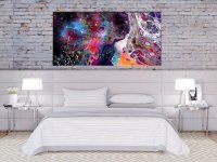 Tablou - Colourful Galaxy (1 Part) Wide 60x30 cm - 2