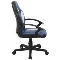 Scaun gaming US92 Euro, albastru, dimensiuni 55x55x88-100 cm - 3