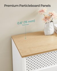 Dulap Metalic Fiset Songmics Alb 80x40x76 cm - Organizare Versatilă - 5