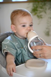 Cana cu pai din tritan Beaba 300 ml Clay - 2