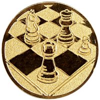 Emblema medalie cu simbol de sah 50mm - 1