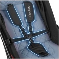 Carucior sport pentru copii Nukido Paseo Roz cu suspensii, spatar reglabil, pliere compacta potrivit pentru avion - 7