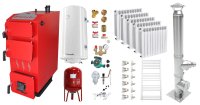 Centrala pe combustibil solid Fornello Praktik 30 kW cu accesorii complete - 1