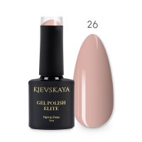 Kievskaya Elite 26 HEMA Free, oja semipermanenta nude roz-piersica, 7 ml - 1