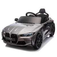 Masinuta electrica BMW M4 pentru copii, 90W, 12V 7Ah, PREMIUM, gri vopsit - 1