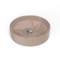 Lavoar de baie Celesta Emerald 42x42 cm din ceramica bej - 1
