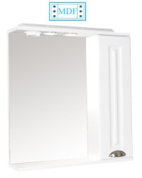 Oglinda cu iluminare LED, seria 172, front MDF, alb, 65x71 cm - 1