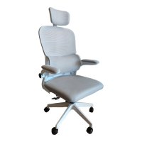 Scaun de birou, Recko, Gri, 64x58x133 cm - 1