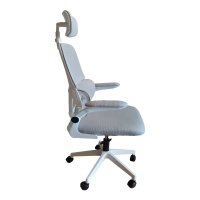 Scaun de birou, Recko, Gri, 64x58x133 cm - 3