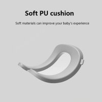 Reductor Wc copii pliabil Little Mom White, multifunctional, in structura triunghiulara, cu colac moale PU, inaltime ajustabila, prevazut cu manere, protectie antistropire, antiaderent, potrivit si toaletelor patrate - 9