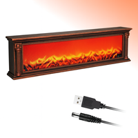 Semineu LED Panoramic 102 cm cu Efect de Jar – Accesoriu Elegant pentru Casa si Evenimente - 1