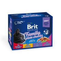 BRIT Premium Pachet Mixt pentru Pisici, 4 Arome, 12 Plicuri de 100g Hrana Umeda in Sos - 2