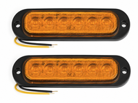 Set 2 Lămpi LED Galbene pentru Gabarit 12V 24V - Camioane, Remorci, Utilaje - 1