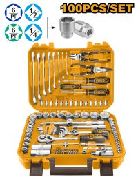 Set Trusa Chei Tubulare 100buc Ingco HKTHP21001 - 1