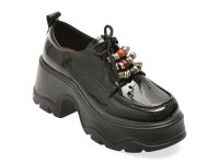 Pantofi GRYXX negri, M902, din piele naturala lacuita - 1